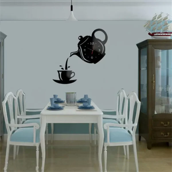 Teapot Wall Decal Clock - Image 2