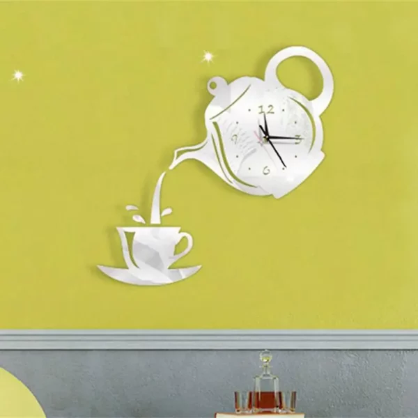 Teapot Wall Decal Clock - Image 4