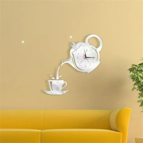 Teapot Wall Decal Clock - Image 5