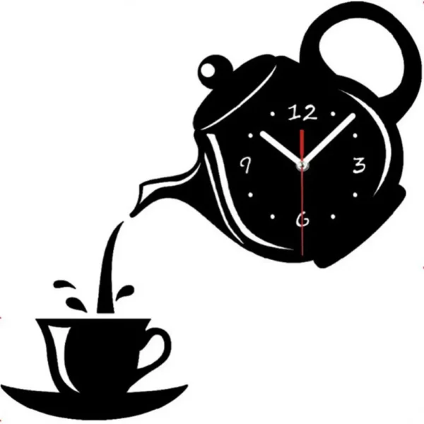 Teapot Wall Decal Clock - Image 7