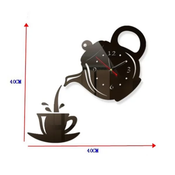 Teapot Wall Decal Clock - Image 8